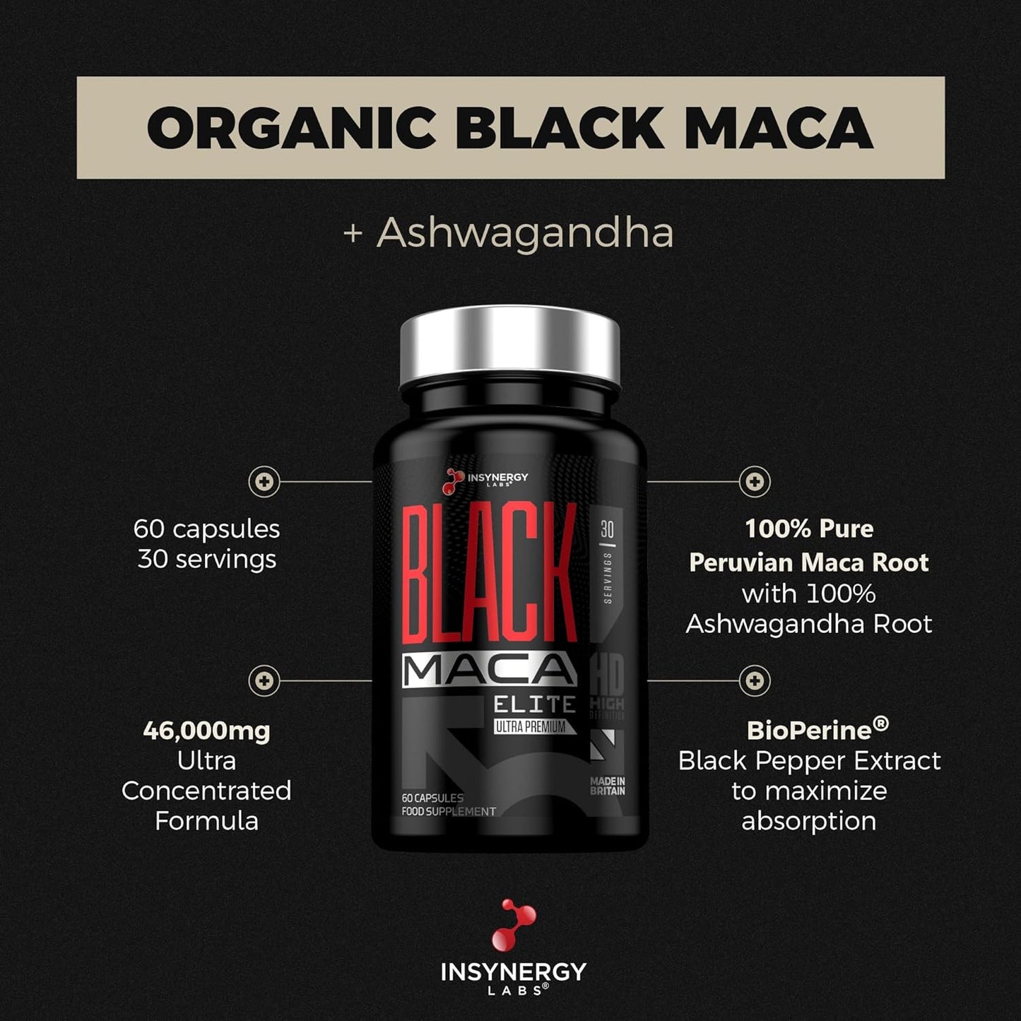 Black Maca Elite with Ashwagandha